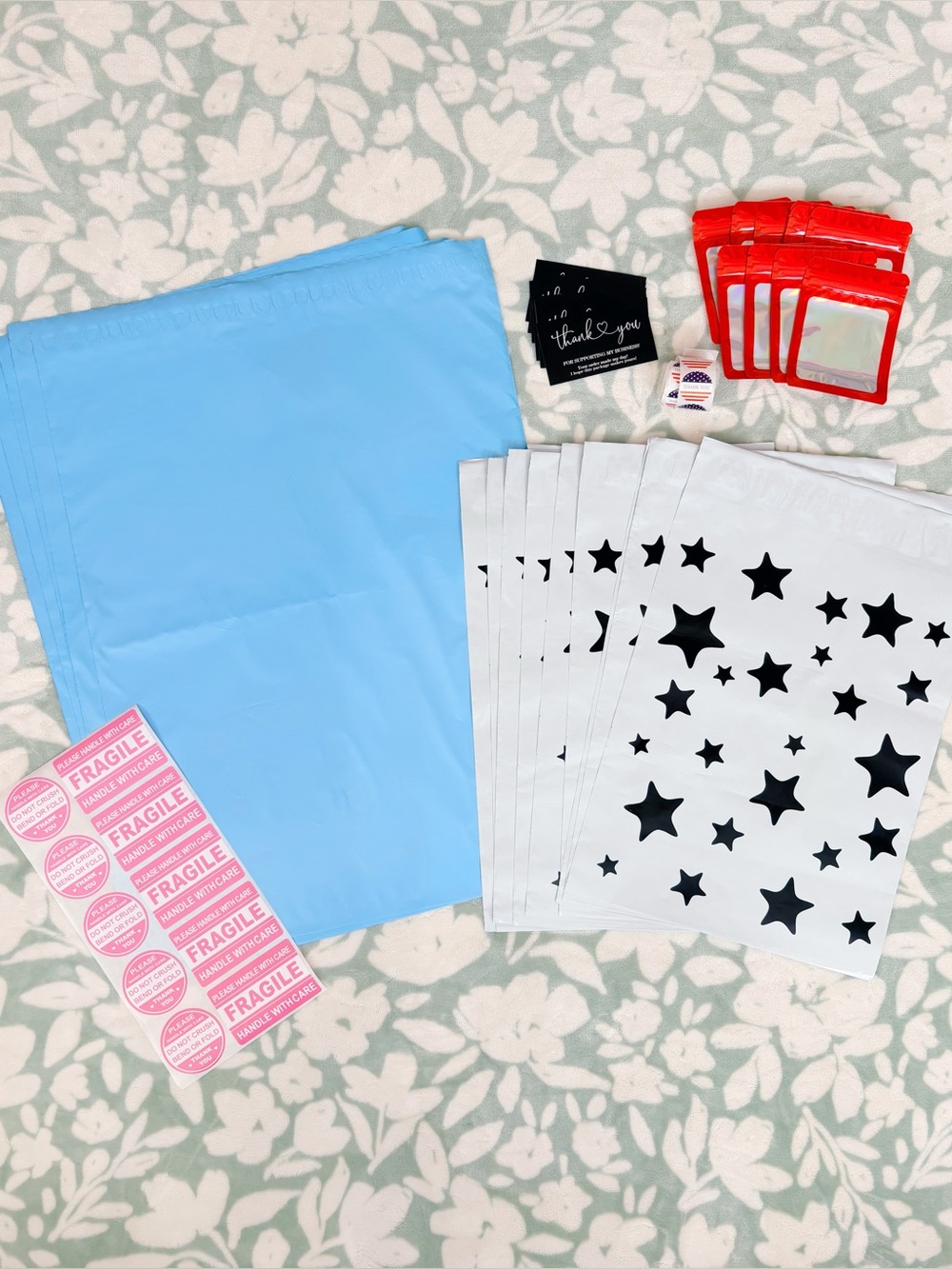 75 Piece Patriotic Shipping Supply Bundle 🇺🇸✨